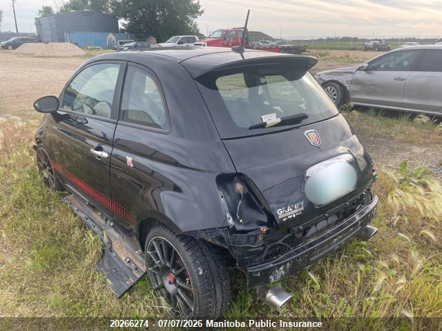 Fiat 500 ABARTH 2015 3C3CFFFH3FT620546 Image 3