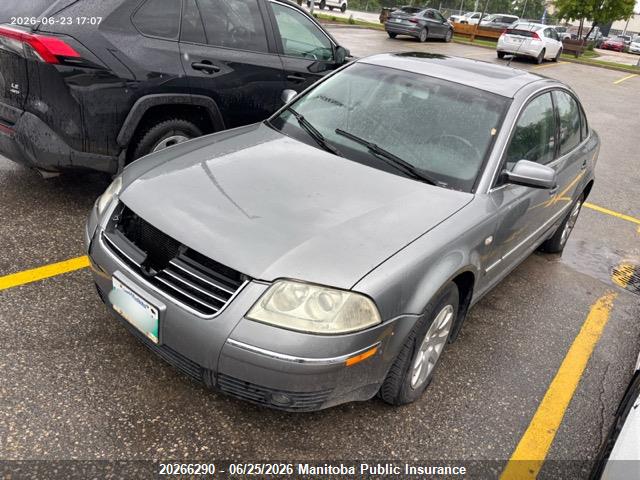20266290 :رقم المزاد ، WVWPD63B23P036495 vin ، 2003 Volkswagen Passat Gls مزاد بيع