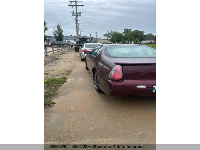 2003 Chevrolet Monte Carlo Ss მანქანა იყიდება აუქციონზე, vin: 2G1WX12K439365746, აუქციონის ნომერი: 20266295