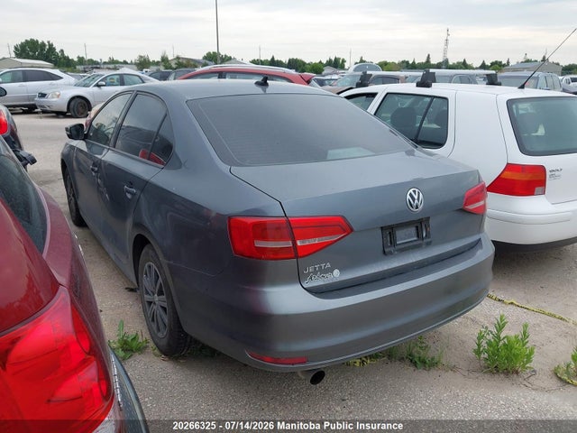 2015 Volkswagen Jetta 2.0 მანქანა იყიდება აუქციონზე, vin: 3VW2K7AJ0FM257391, აუქციონის ნომერი: 20266325