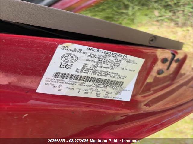 Продаж на аукціоні авто 2008 Ford Focus S/se, vin: 1FAHP32N58W291201, номер лоту: 20266355