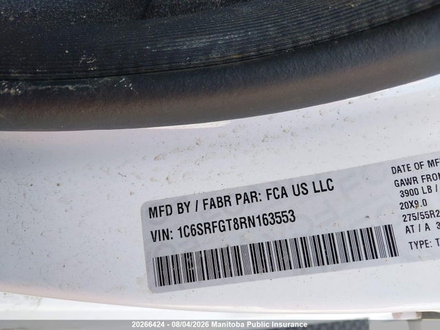 Продажа на аукционе авто 2024 Dodge Ram 1500 Tradesman Crew Cab, vin: 1C6SRFGT8RN163553, номер лота: 20266424