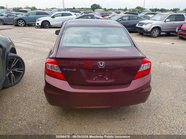 2012 Honda Civic Lx მანქანა იყიდება აუქციონზე, vin: 2HGFB2F46CH012021, აუქციონის ნომერი: 20266478