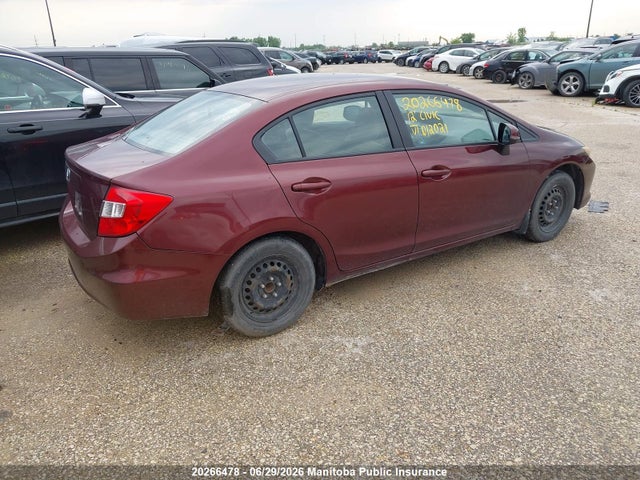 2012 Honda Civic Lx მანქანა იყიდება აუქციონზე, vin: 2HGFB2F46CH012021, აუქციონის ნომერი: 20266478