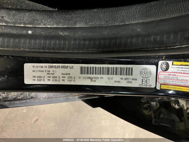 Продаж на аукціоні авто 2012 Chrysler 200 Lx, vin: 1C3CCBAB4CN130570, номер лоту: 20266522
