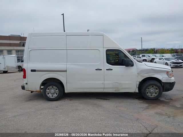 2012 Nissan Nv 2500 S V8 Cargo Van მანქანა იყიდება აუქციონზე, vin: 1N6AF0LY4CN106301, აუქციონის ნომერი: 20266526