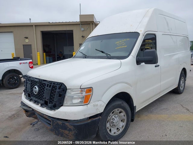2012 Nissan Nv 2500 S V8 Cargo Van მანქანა იყიდება აუქციონზე, vin: 1N6AF0LY4CN106301, აუქციონის ნომერი: 20266526