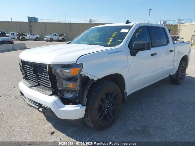 20266595 :رقم المزاد ، 1GCPDBEK8NZ594252 vin ، 2022 Chevrolet Silverado 1500 Custom Crew Cab مزاد بيع