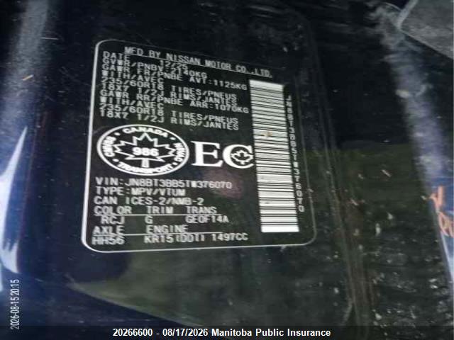 Nissan ROGUE SV 2026 JN8BT3BB5TW376070 Image 9
