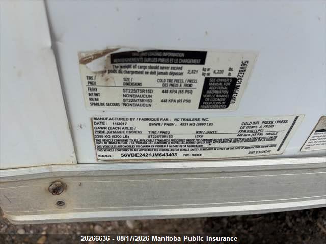 P J Other 2018 56VBE2421JM643403 Image 11