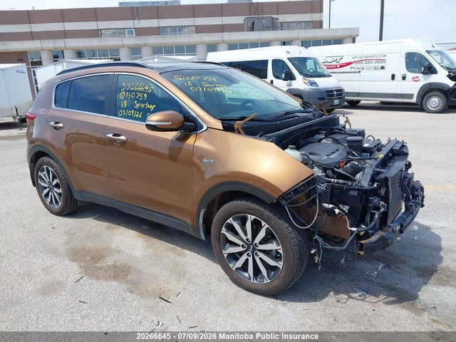 20266645 :رقم المزاد ، KNDPNCAC7J7330754 vin ، 2018 Kia Sportage Ex مزاد بيع