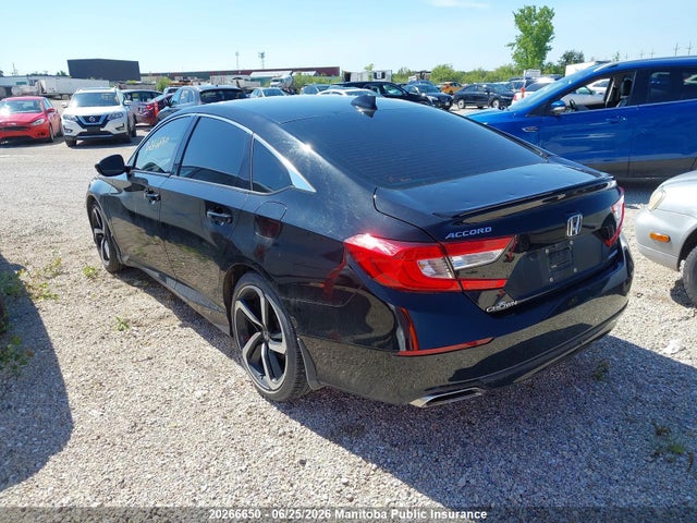 2019 Honda Accord Sport მანქანა იყიდება აუქციონზე, vin: 1HGCV1F37KA807362, აუქციონის ნომერი: 20266650