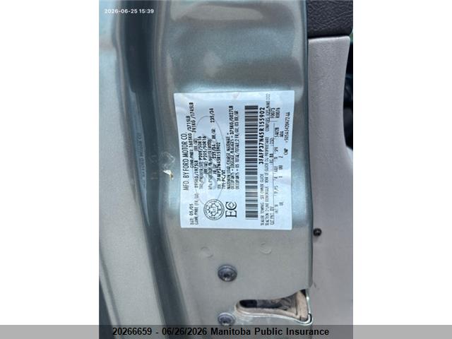 2005 Ford Focus Zx5 Ses მანქანა იყიდება აუქციონზე, vin: 3FAFP37N45R155902, აუქციონის ნომერი: 20266659
