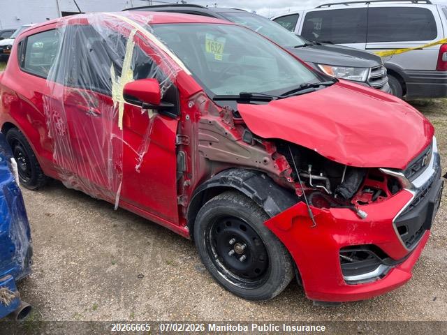 20266665 :رقم المزاد ، KL8CD6SA2KC728942 vin ، 2019 Chevrolet Spark Lt مزاد بيع