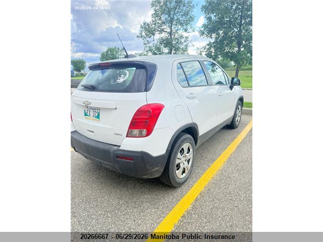 Aukcja sprzedaży 2015 Chevrolet Trax Ls, vin: 3GNCJKSB4FL200001, numer aukcji: 20266667