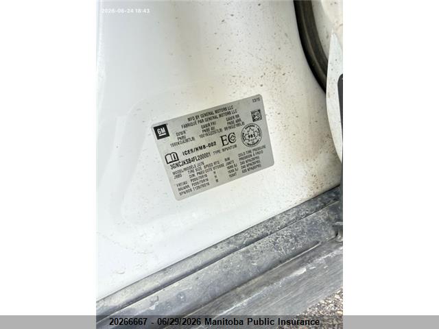 Aukcja sprzedaży 2015 Chevrolet Trax Ls, vin: 3GNCJKSB4FL200001, numer aukcji: 20266667