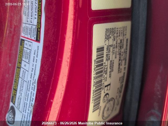 Aukcja sprzedaży 2009 Nissan Versa 1.8 S, vin: 3N1BC13EX9L384241, numer aukcji: 20266673