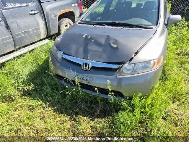 2008 Honda Civic Ex-l მანქანა იყიდება აუქციონზე, vin: 2HGFA16928H021654, აუქციონის ნომერი: 20266684