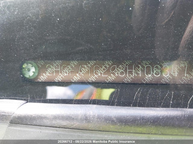 Продажа на аукционе авто 2008 Honda Civic Dx-a, vin: 2HGFA16298H106347, номер лота: 20266712