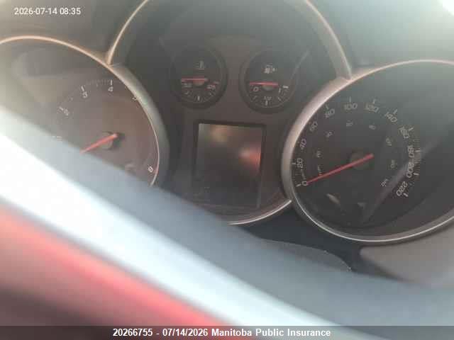 20266755 :رقم المزاد ، 1G1PG5SC3C7207193 vin ، 2012 Chevrolet Cruze Lt Turbo مزاد بيع