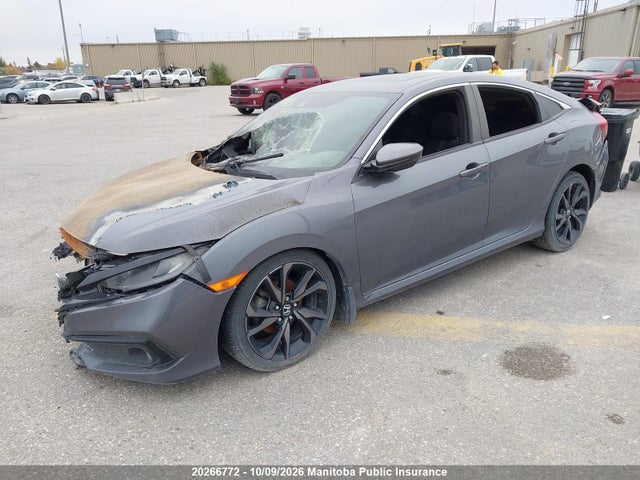 20266772 :رقم المزاد ، 2HGFC2F88KH016098 vin ، 2019 Honda Civic Sport مزاد بيع