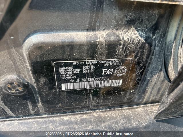 JF1VA1D69J8836759 Subaru Wrx Sport