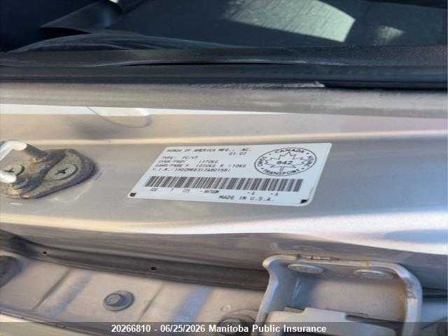 20266810 :رقم المزاد ، 1HGCM66317A801581 vin ، 2007 Honda Accord Se-v6 مزاد بيع