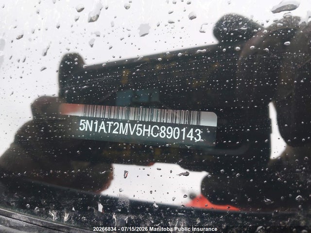 Nissan ROGUE SV 2017 5N1AT2MV5HC890143 Image 9