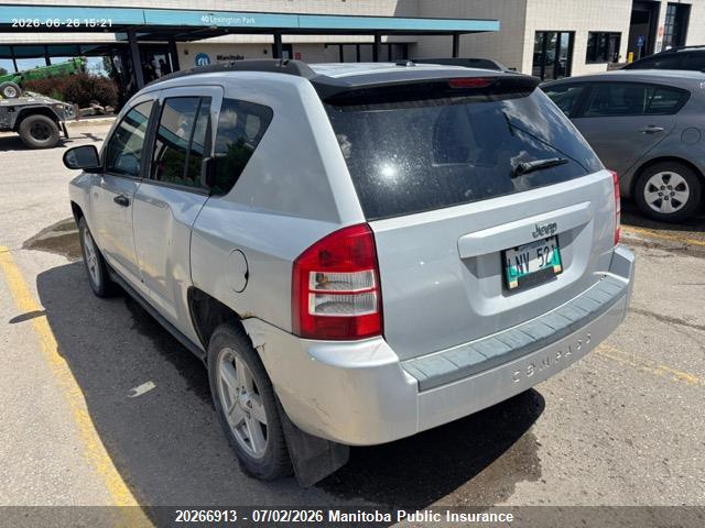 Продаж на аукціоні авто 2008 Jeep Compass North, vin: 1J8FT47W48D686527, номер лоту: 20266913