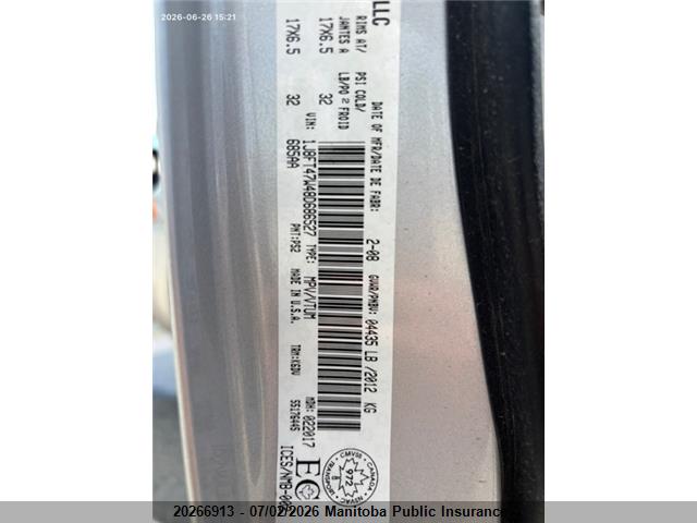 Продаж на аукціоні авто 2008 Jeep Compass North, vin: 1J8FT47W48D686527, номер лоту: 20266913