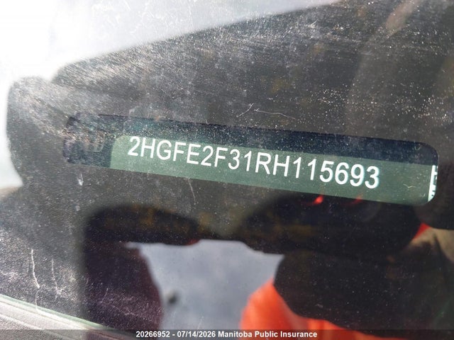 Honda CIVIC EX 2024 2HGFE2F31RH115693 Image 9