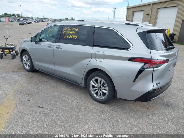 20266978 :رقم المزاد ، 5TDGSKFC6RS132910 vin ، 2024 Toyota Sienna Limited Hybrid مزاد بيع