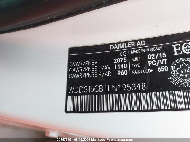 Mercedes Benz Cla45 4matic 2015 WDDSJ5CB1FN195348 Image 9