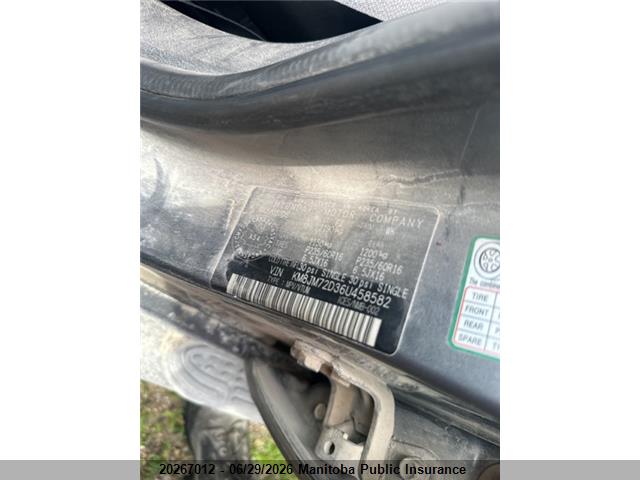 Aukcja sprzedaży 2006 Hyundai Tucson Gls V6, vin: KM8JM72D36U458582, numer aukcji: 20267012
