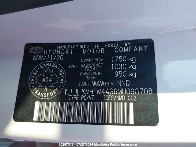 Hyundai Elantra Preferred 2021 KMHLM4AG6MU098708 Image 9