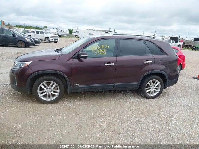 KIA Sorento Lx V6 2014 5XYKTDA79EG472511 Image 14