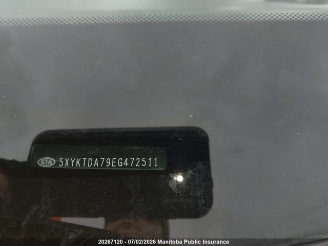 KIA Sorento Lx V6 2014 5XYKTDA79EG472511 Image 8