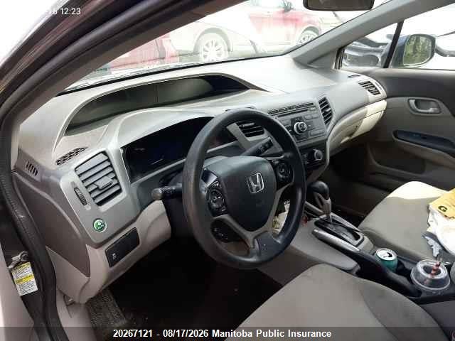 Продажа на аукционе авто 2012 Honda Civic Lx, vin: 2HGFB2F48CH058756, номер лота: 20267121