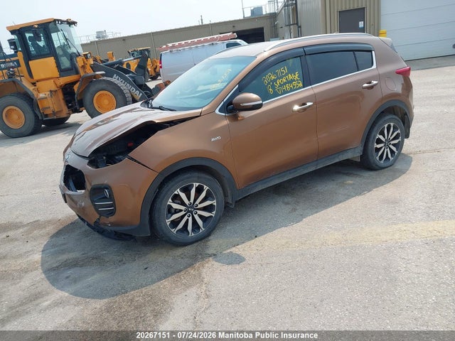 20267151 :رقم المزاد ، KNDPNCAC8J7484552 vin ، 2018 Kia Sportage Ex Premium مزاد بيع