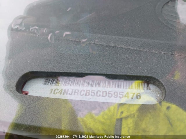 20267204 :رقم المزاد ، 1C4NJRCB5CD595476 vin ، 2012 Jeep Patriot Limited مزاد بيع