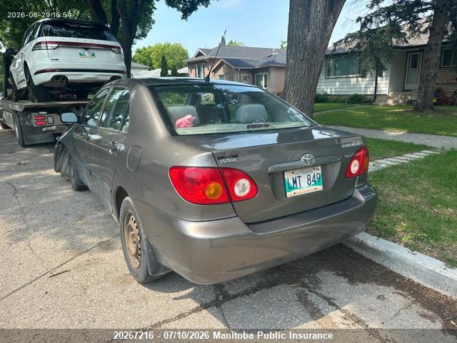 Продажа на аукционе авто 2003 Toyota Corolla Ce, vin: 2T1BR32E23C772924, номер лота: 20267216