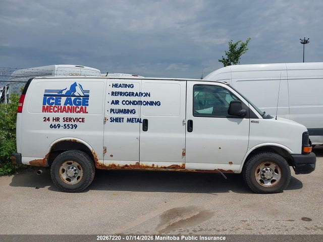 20267220 :رقم المزاد ، 1GCWGFCA8C1168920 vin ، 2012 Chevrolet Express 2500 Cargo Van مزاد بيع