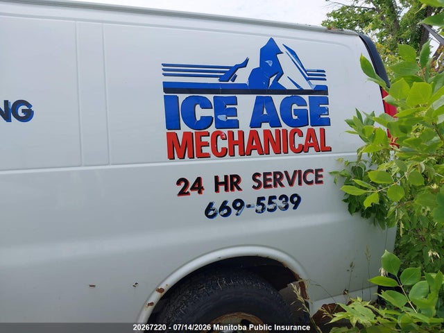 20267220 :رقم المزاد ، 1GCWGFCA8C1168920 vin ، 2012 Chevrolet Express 2500 Cargo Van مزاد بيع