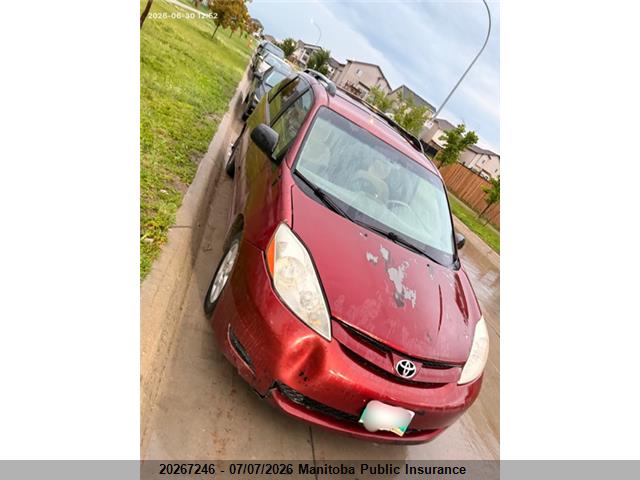 2009 Toyota Sienna Ce V6 მანქანა იყიდება აუქციონზე, vin: 5TDZK29C79S246225, აუქციონის ნომერი: 20267246