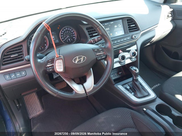 2019 Hyundai Elantra Preferred მანქანა იყიდება აუქციონზე, vin: KMHD84LF7KU867274, აუქციონის ნომერი: 20267250