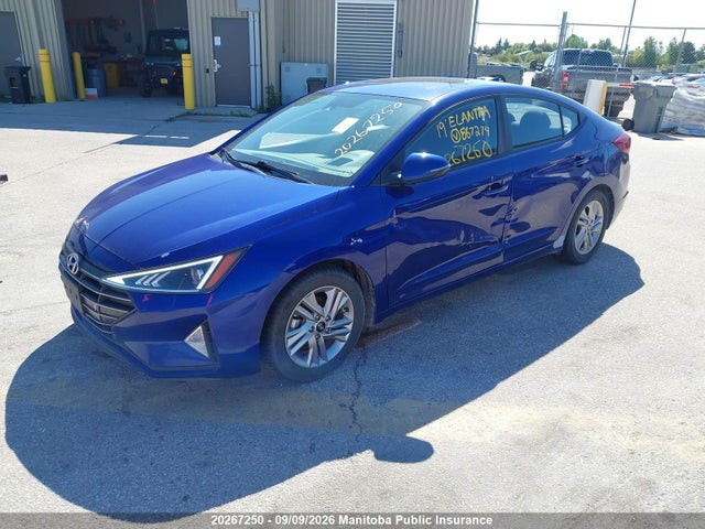 2019 Hyundai Elantra Preferred მანქანა იყიდება აუქციონზე, vin: KMHD84LF7KU867274, აუქციონის ნომერი: 20267250