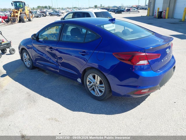 2019 Hyundai Elantra Preferred მანქანა იყიდება აუქციონზე, vin: KMHD84LF7KU867274, აუქციონის ნომერი: 20267250