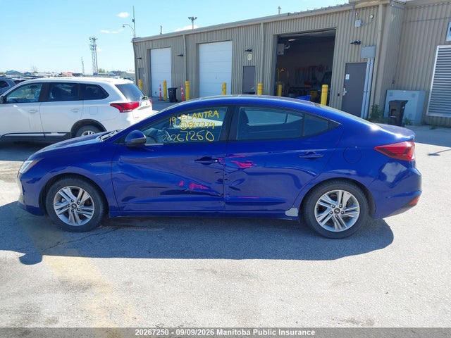 2019 Hyundai Elantra Preferred მანქანა იყიდება აუქციონზე, vin: KMHD84LF7KU867274, აუქციონის ნომერი: 20267250