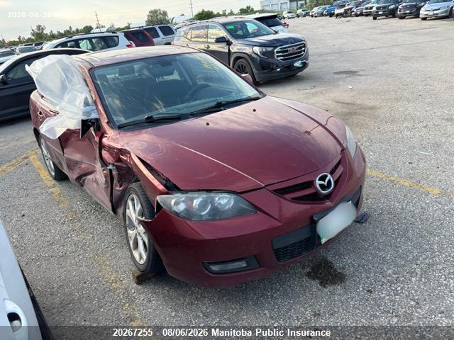 2009 Mazda 3 Mazda Gt მანქანა იყიდება აუქციონზე, vin: JM1BK323591187710, აუქციონის ნომერი: 20267255