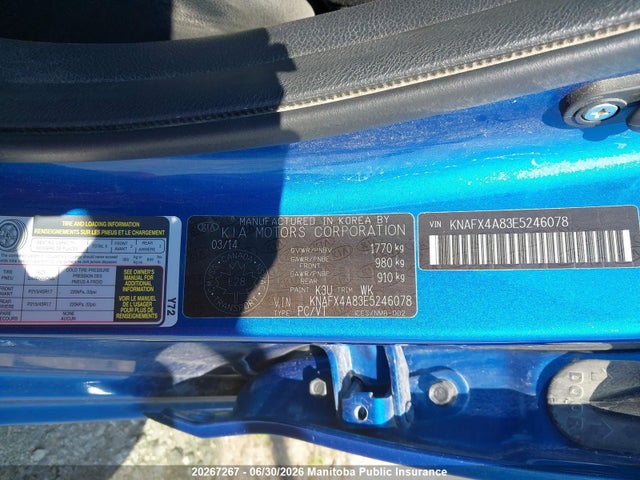 KIA FORTE EX 2014 KNAFX4A83E5246078 Image 8